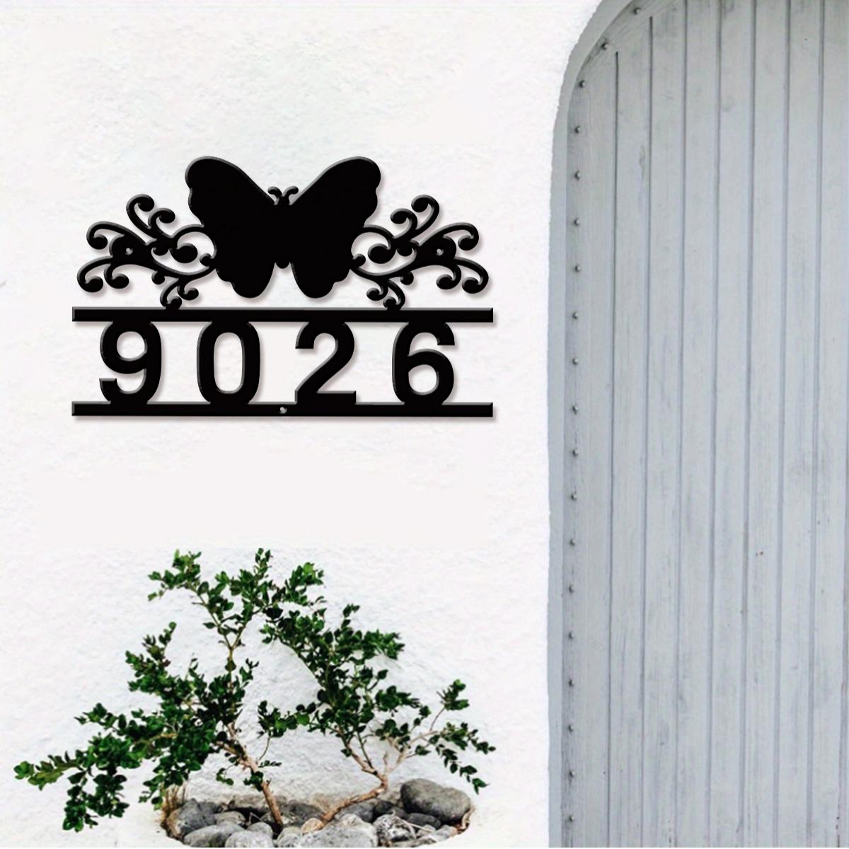 Home Office Gifts - 1Pc Custom butterfly Metal Street Address