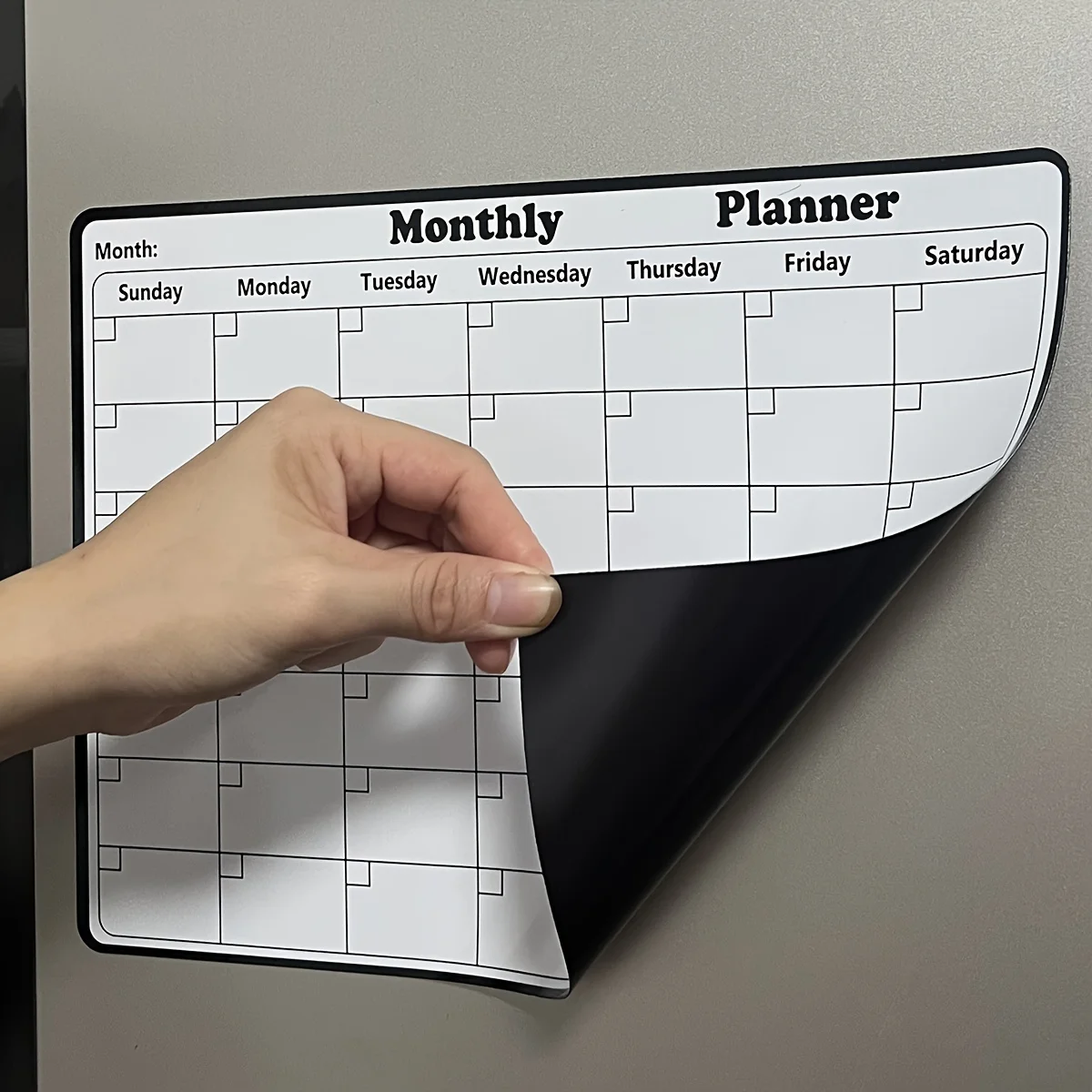 Magnetic Calendar Board - 1pc Magnetic Refrigerator Erasable Calendar, Monthly