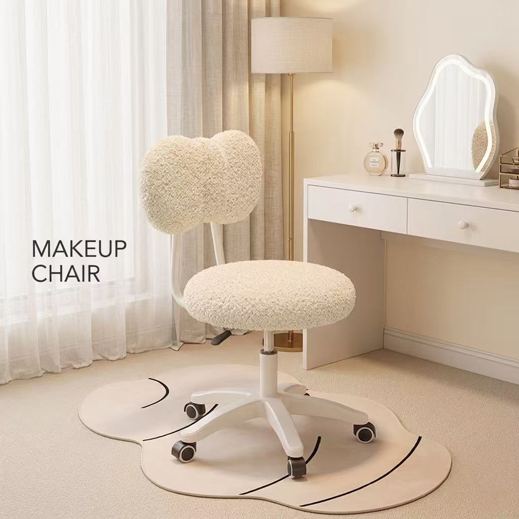 Cute Boucle Swivel Office Chai - Home Office Furniture review and price