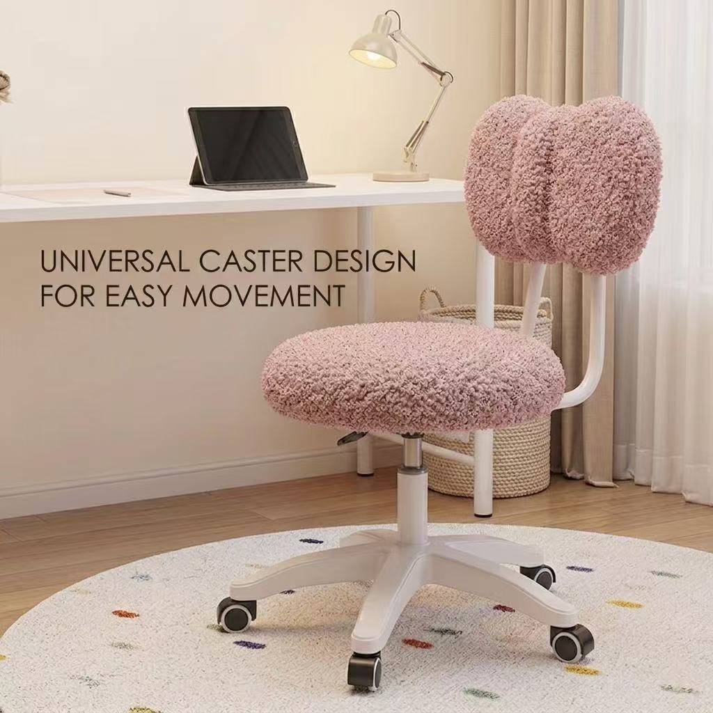 Cute Boucle Swivel Office Chai - Home Office Furniture review and price