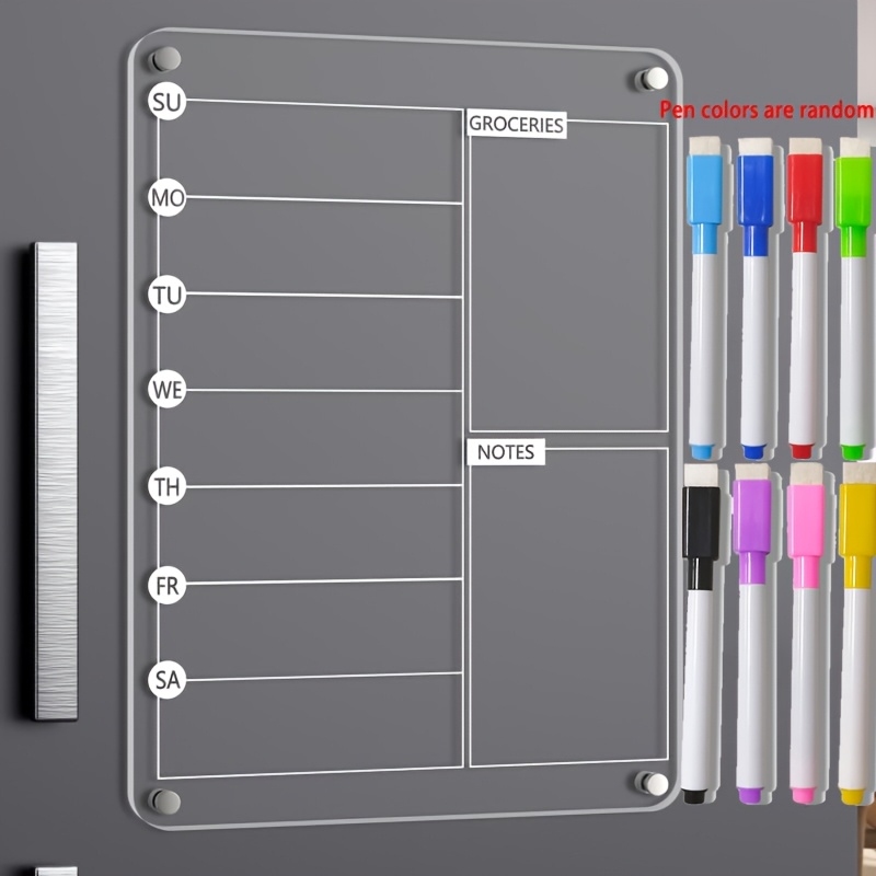 Acrylic Meal Planner Magnetic  - Magnetic Calendar Board review and price