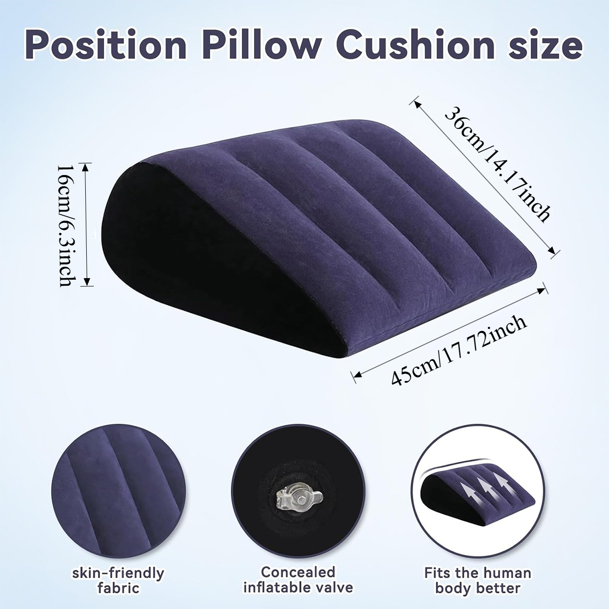 Inflatable Wedge Pillow Purple - Home Office Furniture review and price