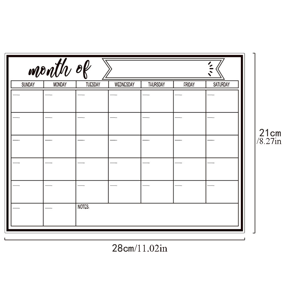 Fridge Magnetic Whiteboard Sti - Magnetic Calendar Board review and price
