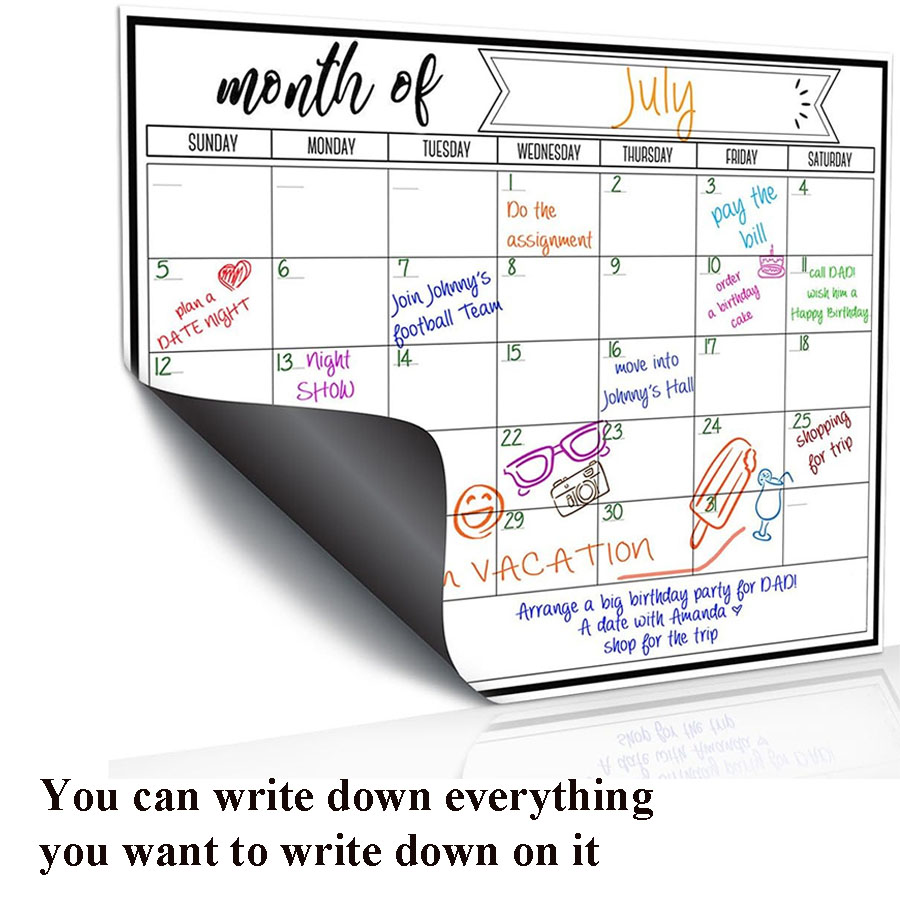 Fridge Magnetic Whiteboard Sti - Magnetic Calendar Board review and price