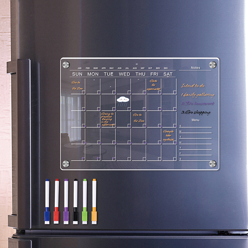 Clear Acrylic Fridge Magnet St - Magnetic Calendar Board review and price