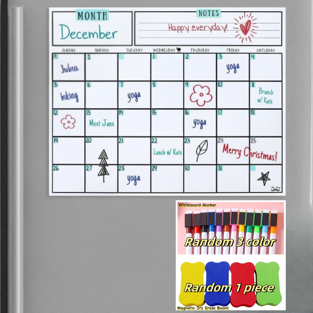 Magnetic Dry Erase Calendar, 1 - Magnetic Calendar Board review and price