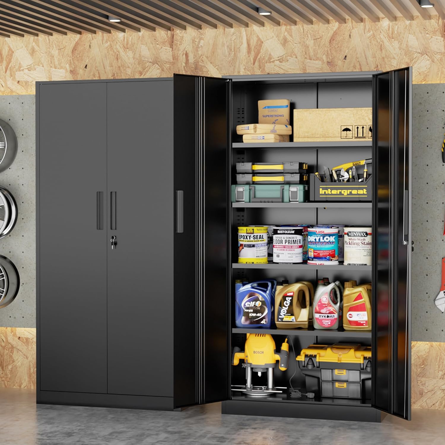 Tall Metal Storage Cabinet Org - Home Office Furniture review and price