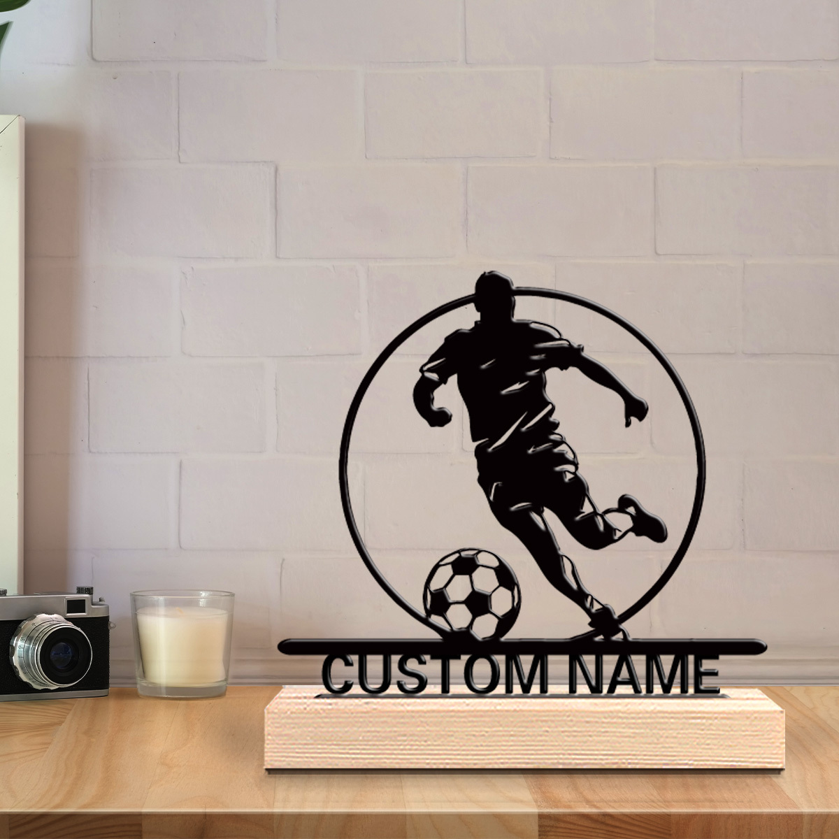 Custom Soccer Player Metal Sta - Home Office Design review and price