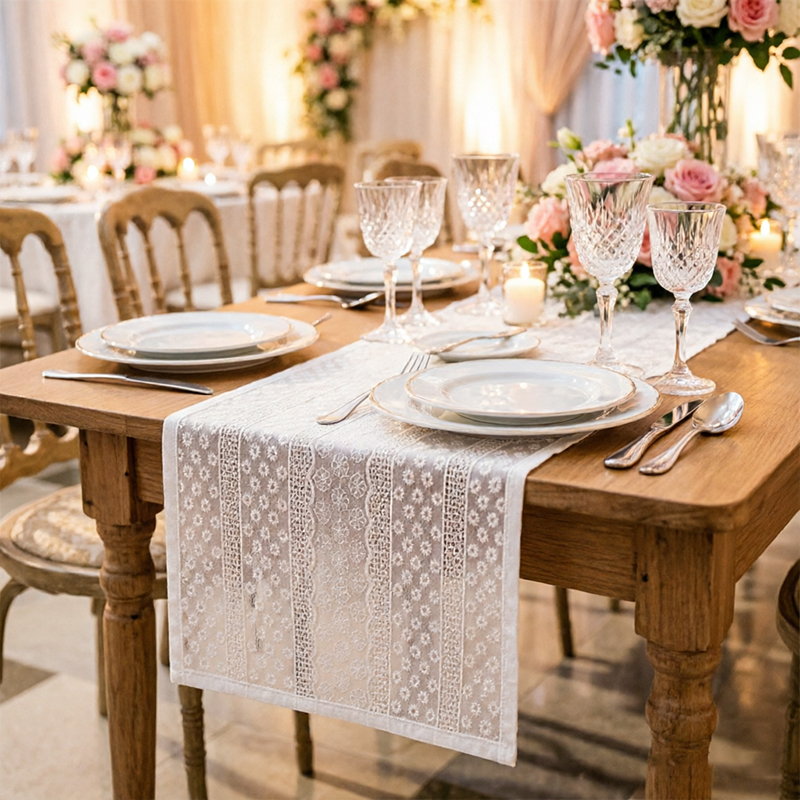 White Elegant Vintage Lace Tab - Home Office News review and price