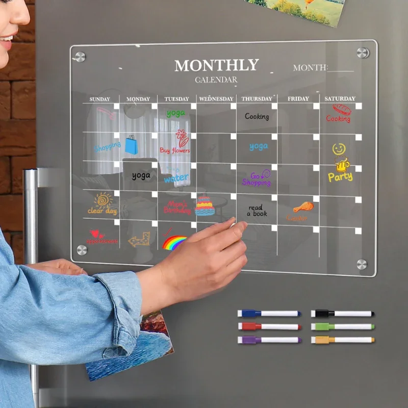 Acrylic Magnetic Fridge Calend - Magnetic Calendar Board review and price
