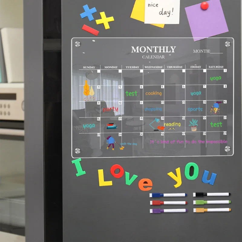 Acrylic Magnetic Fridge Calend - Magnetic Calendar Board review and price