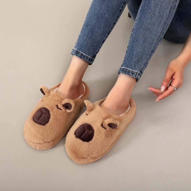 Warm Brown Capybara Plush Slip - Home Office Gifts review and price