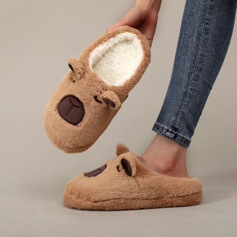 Warm Brown Capybara Plush Slip - Home Office Gifts review and price