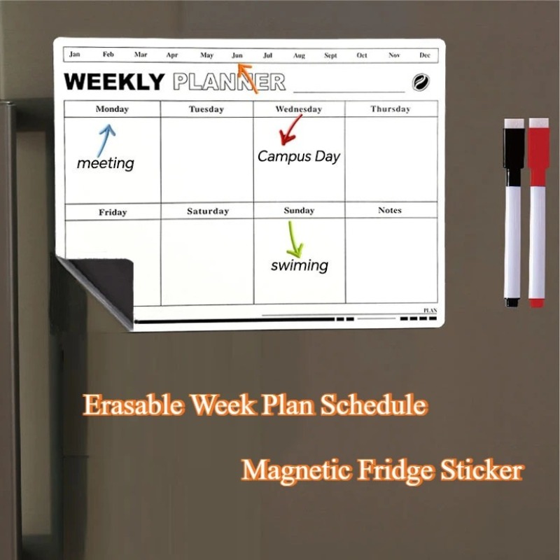Erasable Week Plan Schedule Ca - Magnetic Calendar Board review and price