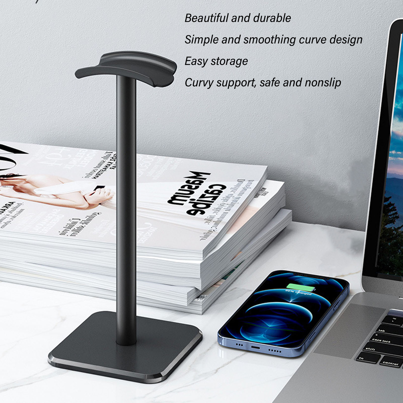 Headphone Stand Rounded Corner - Home Office Headset review and price
