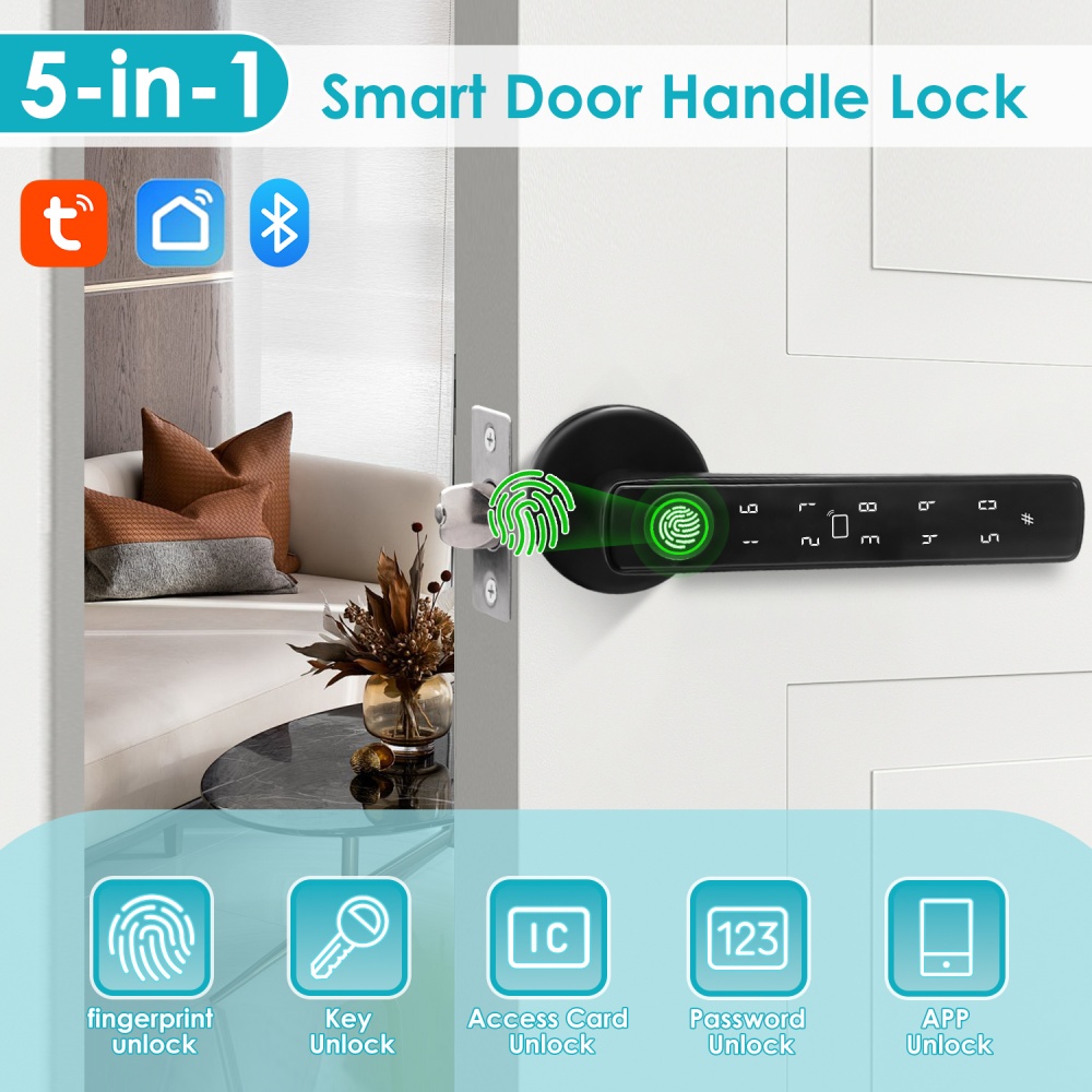 YFK Tuya 5-in-1 Smart Door Han - Home Office Google review and price