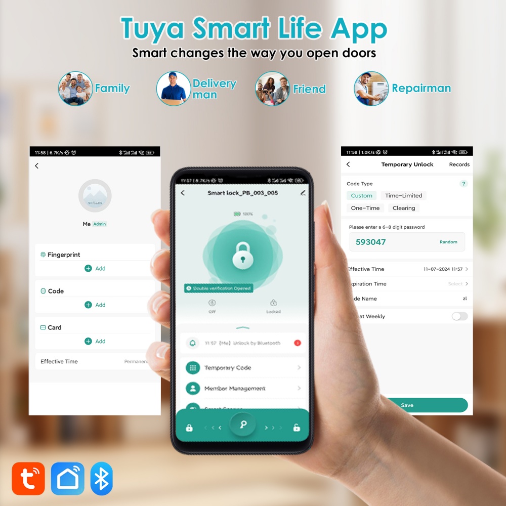 YFK Tuya 5-in-1 Smart Door Han - Home Office Google review and price