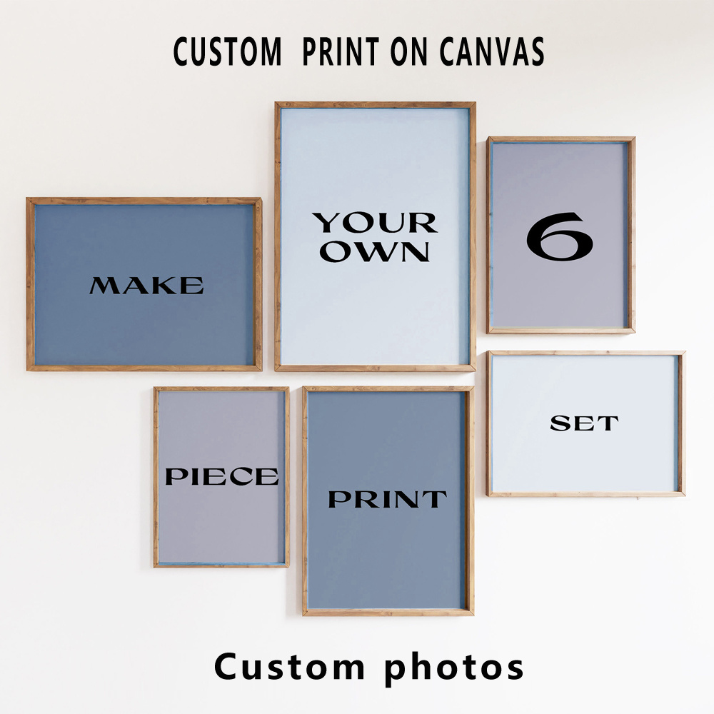 6pcs/set Custom Canvas Prints  - Home Office Photos review and price