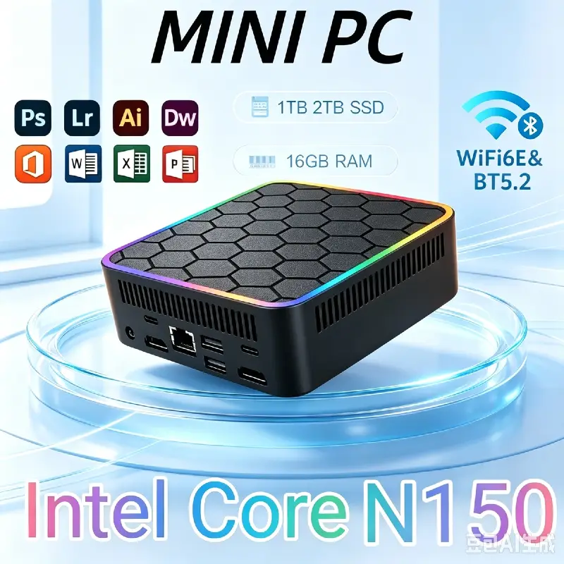 Intel Core N150 MINI PC RGB Ga - Home Office Windows 11 review and price